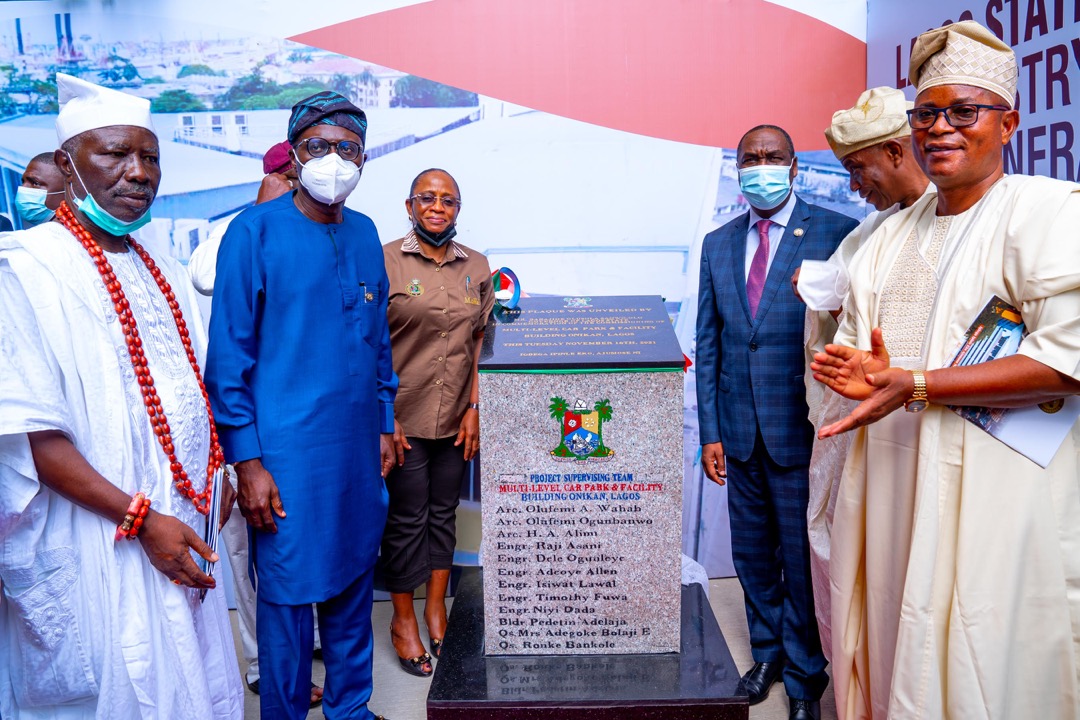 SANWO-OLU COMMISSIONS MULTI-LEVEL CAR PARK, FACILITY BUILDING TO EASE TRAFFIC CONGESTION IN LAGOS ISLAND